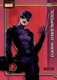 2026 Dark Gwenpool Topps Chrome Marvel Pink Refractor 042/250 #027