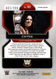 2022 Chyna Panini WWE Prizm Blue Prizm 021/199 #165 Legends