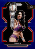 2022 Chyna Panini WWE Prizm Blue Prizm 021/199 #165 Legends