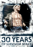 2018 Chris Jericho Topps WWE Undisputed 30 Years of Survivor Series Blue 19/25 #SS-12