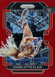 2022 Charlotte Flair Panini WWE Prizm Red Prizm 211/299 #180 Smackdown