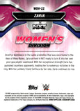 2026 Zaria Topps Chrome WWE Women's Division Blue Refractor 070/150 #WDV-22 NXT