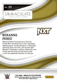 2023 Roxanne Perez Panini WWE Immaculate Collection Silver 54/75 #29 NXT