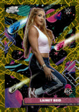 2026 Lainey Reid Rookie Topps Chrome Cosmic WWE Gold Interstellar Refractor 15/50 #153 NXT