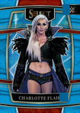2022 Charlotte Flair Panini WWE Select Concourse Level Blue Prizm 036/299 #45 Smackdown