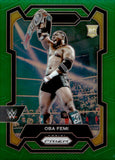 2024 Oba Femi Rookie Panini WWE Prizm Green Prizm #199 NXT