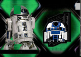 2021 R2-D2 Medallion Topps Star Wars Masterwork Character Medallion Card Green 56/99 #CM-RR