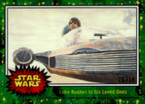 2022 Luke Rushed to his Loved Ones Topps Chrome Star Wars Sapphire Green Sapphire 26/50 #25 Puzzle Back