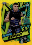 2021 Dominik Mysterio Chrome Slam Attax WWE Yellow Refractor 36/99