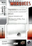 2025 Lance Archer Upper Deck AEW SP Game Used Marquees 30/50 #MQ-LA AEW