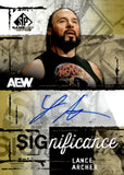 2025 Lance Archer Upper Deck AEW SP Game Used Auto Autograph Significance #SIG-LA AEW