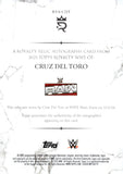 2025 Cruz Del Toro Topps Royalty WWE Royalty Relic Autographs Auto Autograph Relic Purple 23/50 #RYA-CDT Monday Night Raw