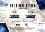 2025 Montez Ford Angelo Dawkins Topps Exalted WWE Tag Team Relics Dual Relic #TT-FD Smackdown