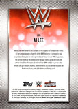 2026 AJ Lee Topps Chrome WWE Logofractor Green Logofractor 36/99 #105 Monday Night Raw