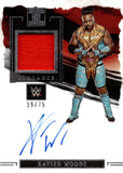 2023 Xavier Woods Panini Impeccable WWE Elegance Auto Autograph Relic 19/75 #EM-XWD Monday Night Raw