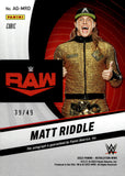 2023 Matt Riddle Panini Revolution WWE Auto Autograph Cubic 39/49 #AG-MRD Monday Night Raw