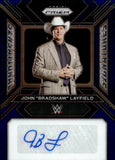 2024 John "Bradshaw" Layfield Panini Prizm WWE Auto Autograph Blue Prizm Sensational Signatures 01/49 #SS-JBL WWE Legend
