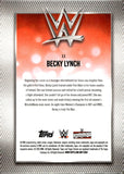2026 Becky Lynch Topps Chrome Sapphire WWE Yellow Sapphire 54/75 #11 Monday Night Raw