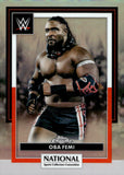 2026 Oba Femi Topps Chrome WWE National Sports Card Convention Refractor #WWE-06 Monday Night Raw