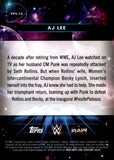 2026 AJ Lee Topps Chrome WWE Cosmic Planetary Pursuit SUN SSP #PPS-10 Monday Night Raw
