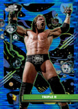 2026 Triple H Topps Chrome WWE Cosmic Blue Moon Refractor 47/99 #75 WWE Legends