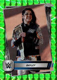 2025 Bayley Topps Chrome WWE Green Geometric Refractor 30/75 #137 Smackdown