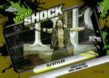 2026 AJ Styles Topps Chrome WWE Viral Shock Gold Refractor 24/50 #VIR-2 Monday Night Raw