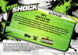 2026 AJ Styles Topps Chrome WWE Viral Shock Gold Refractor 24/50 #VIR-2 Monday Night Raw