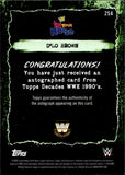 2026 D-Lo Brown Topps Decades WWE Auto Autograph In Your House Green Auto 37/99 #25A WWE Legends