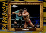 2025 LA Knight Topps Chrome WWE Paradigm Gold Refractor 31/50 #PAR-LAK Smackdown