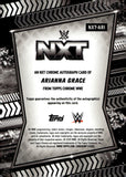 2026 Arianna Grace Topps Chrome WWE Auto Autograph NXT Autograph #NXT-ARI