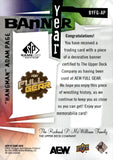 2025 Hangman Adam Page Upper Deck AEW SP Game Used Banner Year Relic #BYFG-AP AEW