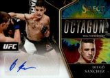 2021 Diego Sanchez Panini Select UFC Auto Autograph Octagon Action Signatures Tie Dye Prizm 19/25 #OA-DSZ