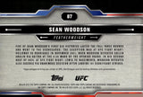 2025 Sean Woodson Topps Chrome UFC Black Refractor 04/10 #87