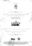 2025 Lexis King Topps Royalty WWE Relic Auto Autograph Royalty Relic Autograph Purple 35/50 #RYA-LK1 NXT