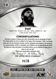 2021 Trent? Upper Deck AEW Spectrum Relic Auto Autograph #18 14/20 AEW