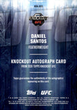 2026 Daniel Santos Topps Knockout UFC Rookie Auto Autograph 262/299 #KOA-DSS