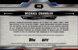 2025 Michael Chandler Topps Chrome UFC Orange Refractor 22/25 #143