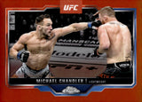 2025 Michael Chandler Topps Chrome UFC Orange Refractor 22/25 #143