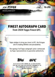 2024 Joe Pyfer Topps Finest UFC Auto Autograph Aqua Glitter #FA-JPR