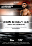 2025 Carlos Ulberg Topps Stadium Club Chrome UFC Auto Autograph #CAS-CUG