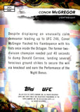 2025 Conor McGregor Topps Finest UFC Rare Aqua Glitter #201