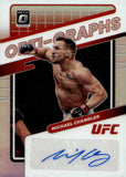 2022 Michael Chandler Panini Donruss Optic UFC Auto Autograph Opti-Graph #OG-MCH UFC