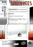 2025 Will Osprey Relic Upper Deck AEW SP Game Used Marquees 42/50 #MQ-WO