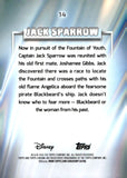2026 Jack Sparrow Topps Chrome Disney Green Wave Refractor 40/99 #14 Pirates of The Caribbean