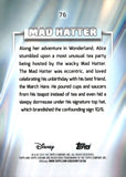 2026 Mad Hatter Topps Chrome Disney Blue Wave Refractor 073/150 #76 Alice in Wonderland