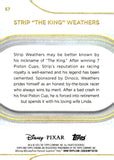 2025 Strip "The King" Weathers Topps Disney Chrome Gold Wave Refractor 20/50 #57 Cars