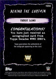 2026 Teddy Long Topps Decades WWE Auto Autograph WCW Purple Foil 52/75 #169A