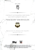 2025 "Hacksaw" Jim Duggan Topps Royalty WWE Royalty Autographs Auto Autograph 04/99 #RAU-HJD WWE Legends