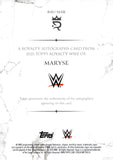 2025 Maryse Topps Royalty WWE Royalty Autographs Auto Autograph 33/99 #RAU-MAR
